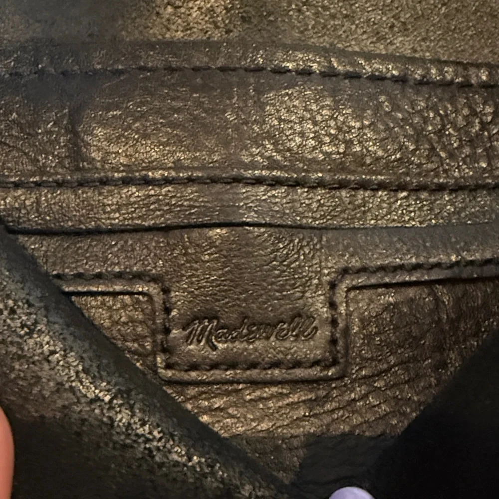 Madewell Black leather Transport Tote Bag - Picture 2 of 6